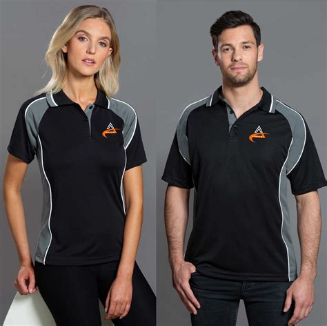 geprinte polo shirts.